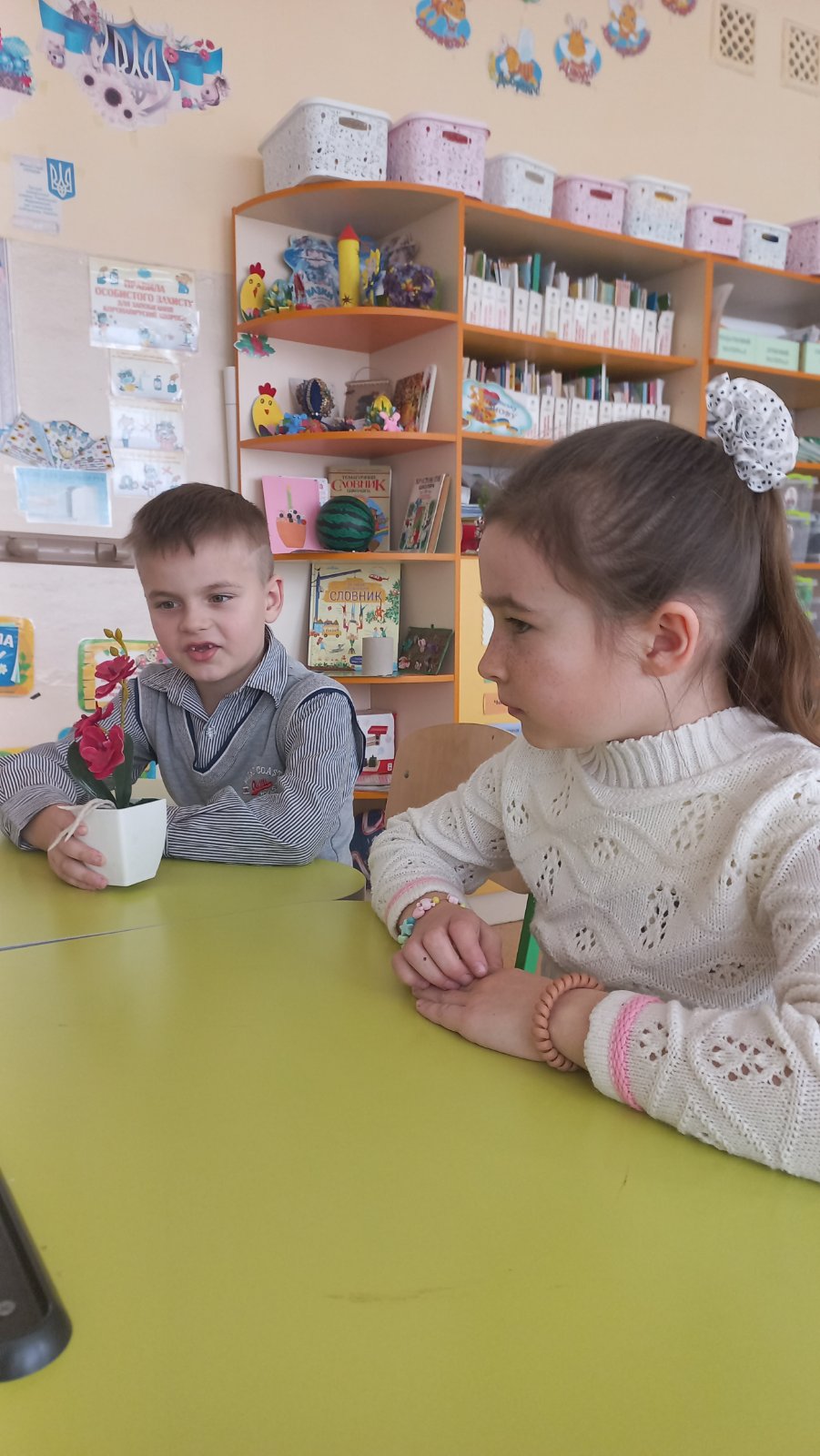 В рамках програми “Ти як?” з учнями 1 класу була проведена психологічна вправа: “Назви сусідів лагідно”.